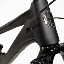 Load image into Gallery viewer, Canfield Tilt V3 with CBF Suspension in Stealth Black, short travel enduro, 140mm , Head Badge, Head tube