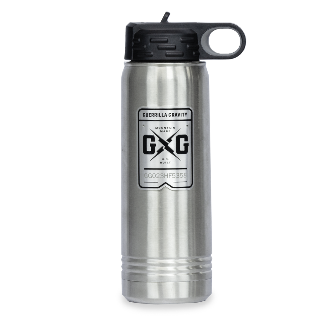 Guerrilla Gravity Stainless Steel Sports Water Bottle (multiple options)