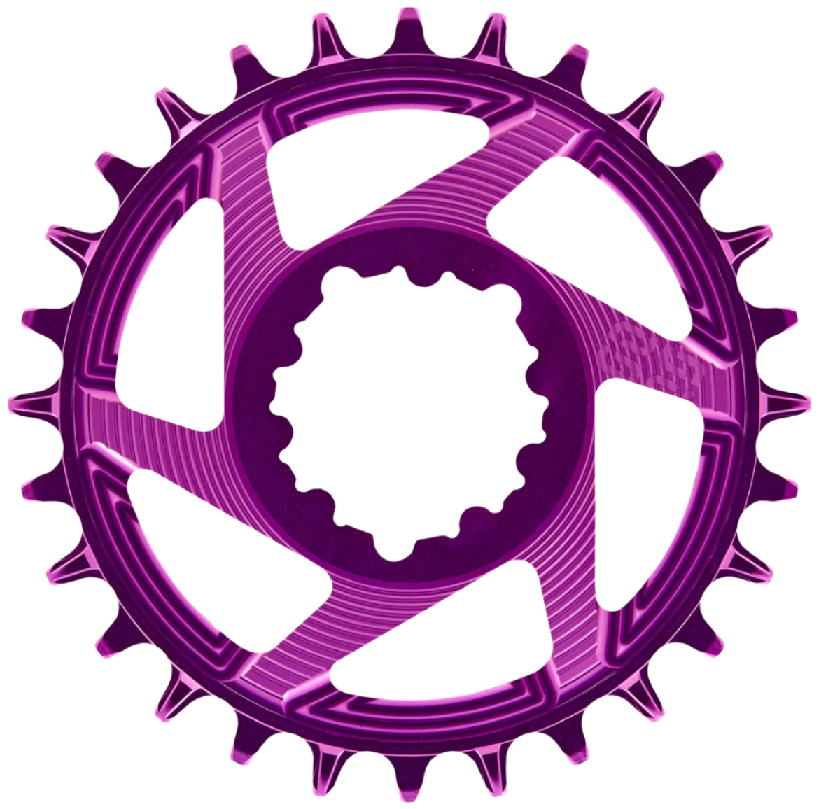 HELIX Race 3-Bolt Direct Mount Chainrings (multiple sizes) Purple