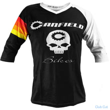 Load image into Gallery viewer, Canfield Heritage Freeride MTB Jersey 3/4 Sleeve - Black