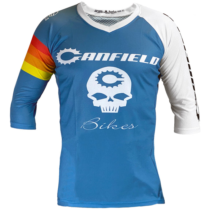 Canfield Heritage Freeride MTB Jersey 3/4 Sleeve - Blue